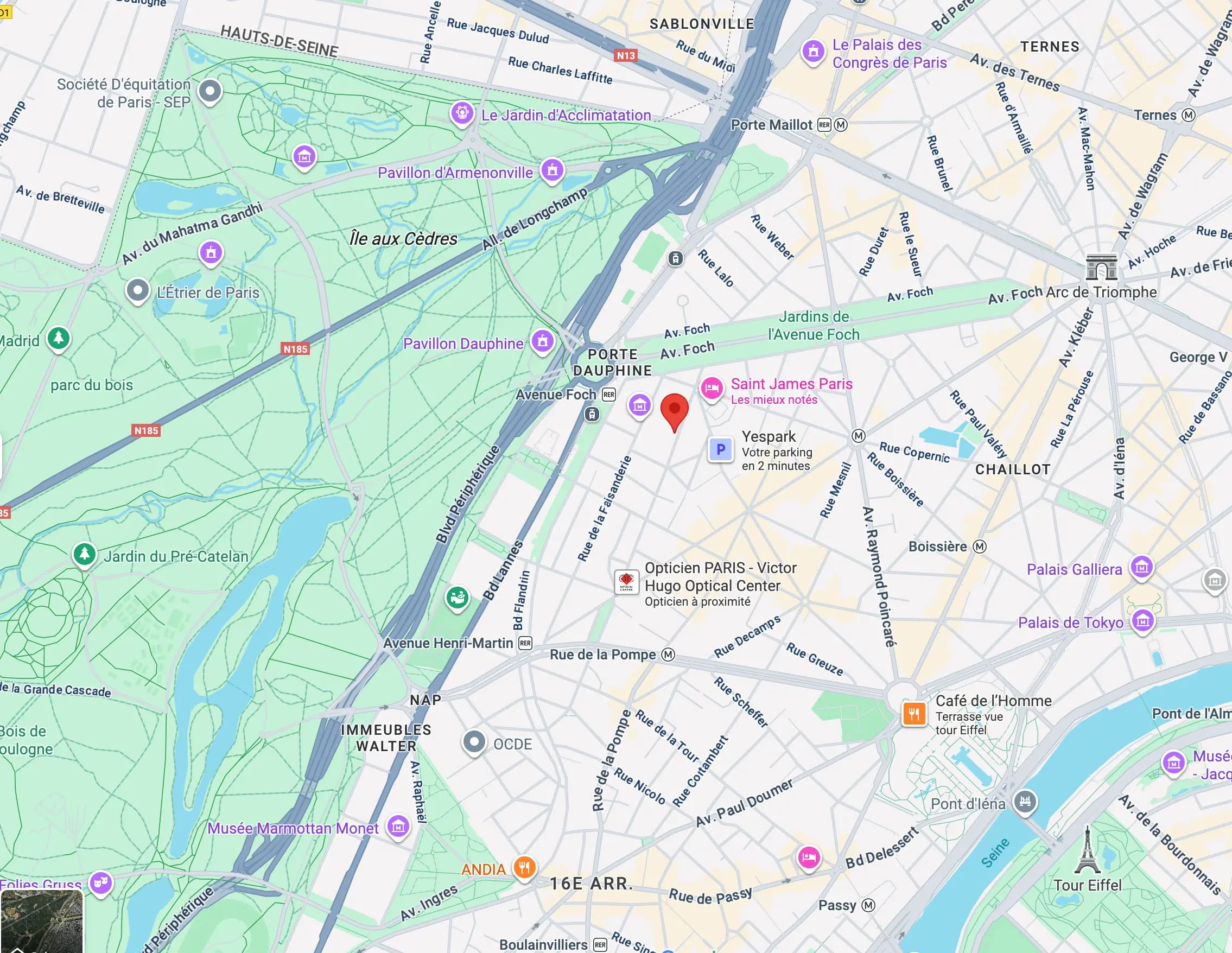 Studette Spontini Paris 16e — vue 4